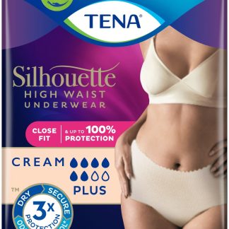 TENA Lady Pants Silhouette Plus Large Cream (High Waist) - Pack 8
