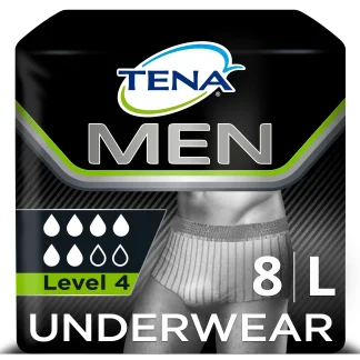 TENA Men Premium Fit Protective Underwear Maxi L4 Large - Pack of 8